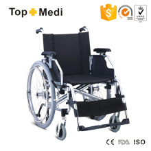 Fauteuil roulant pliable confortable en aluminium Topmedi